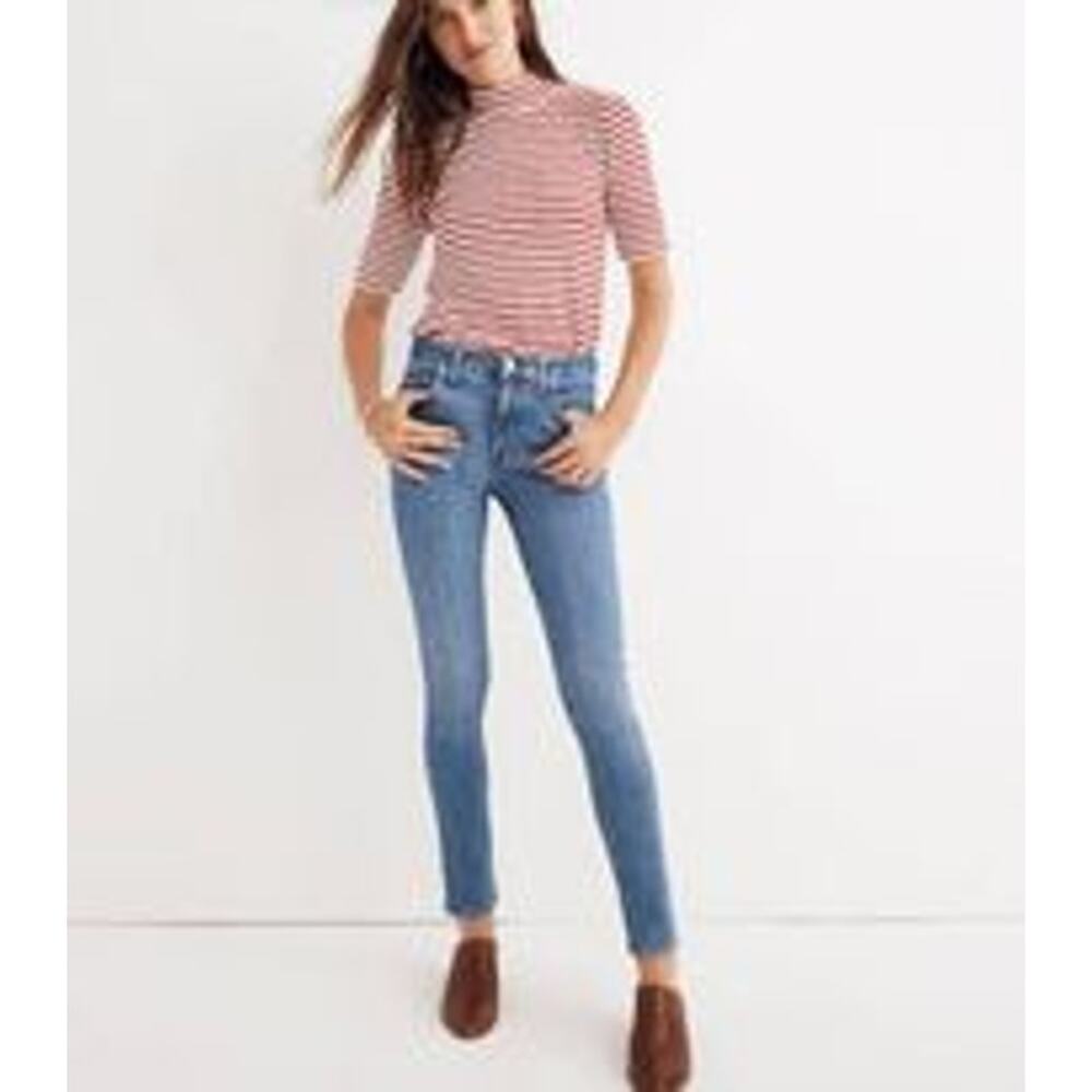 Madewell 9" High Rise Skinny Ankle Jeans Denim Blue Women's Size 24